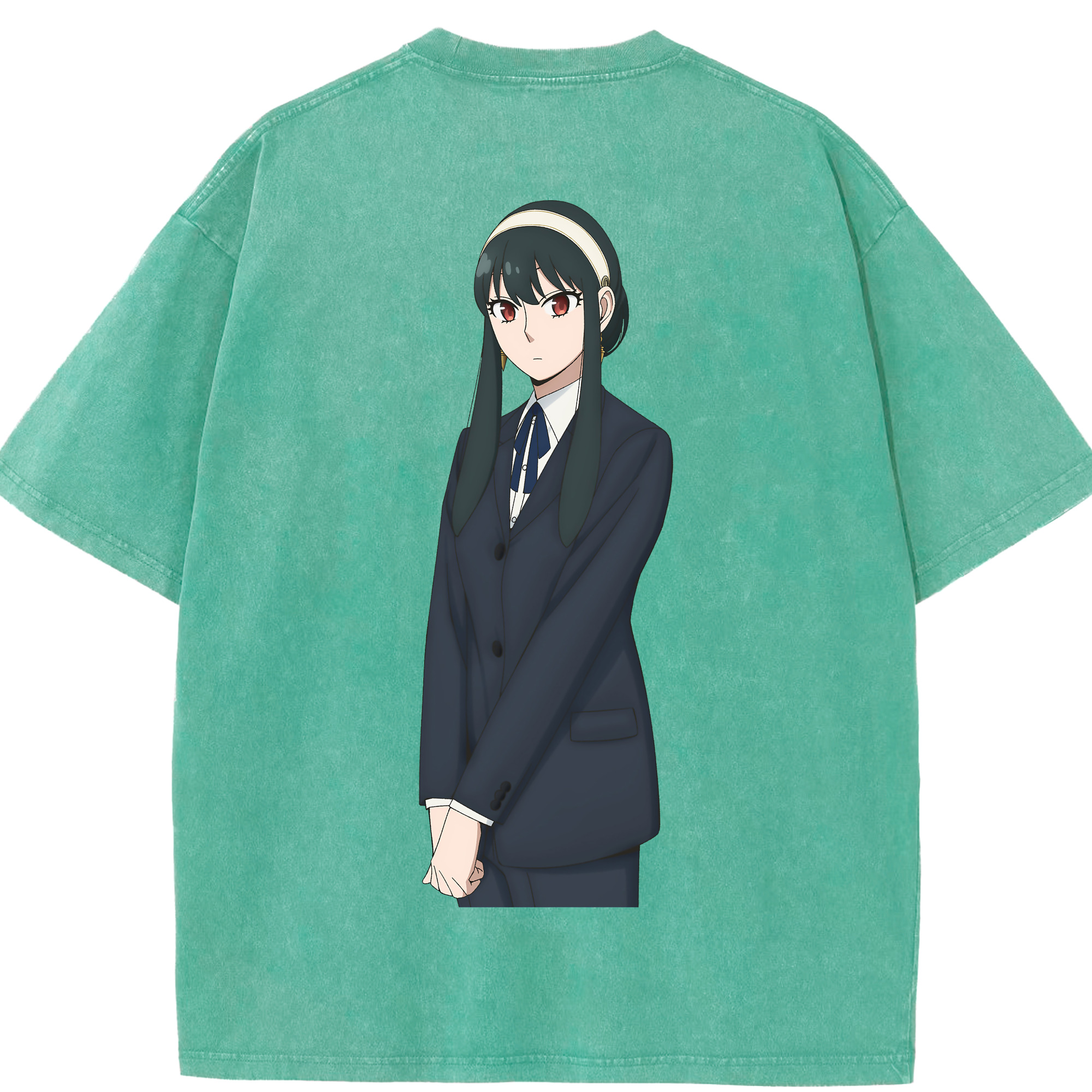 （画像用） SPY×FAMILY间谍家家酒 綿100% ヴィンテージ風 半袖Tシャツ（背面プリント）